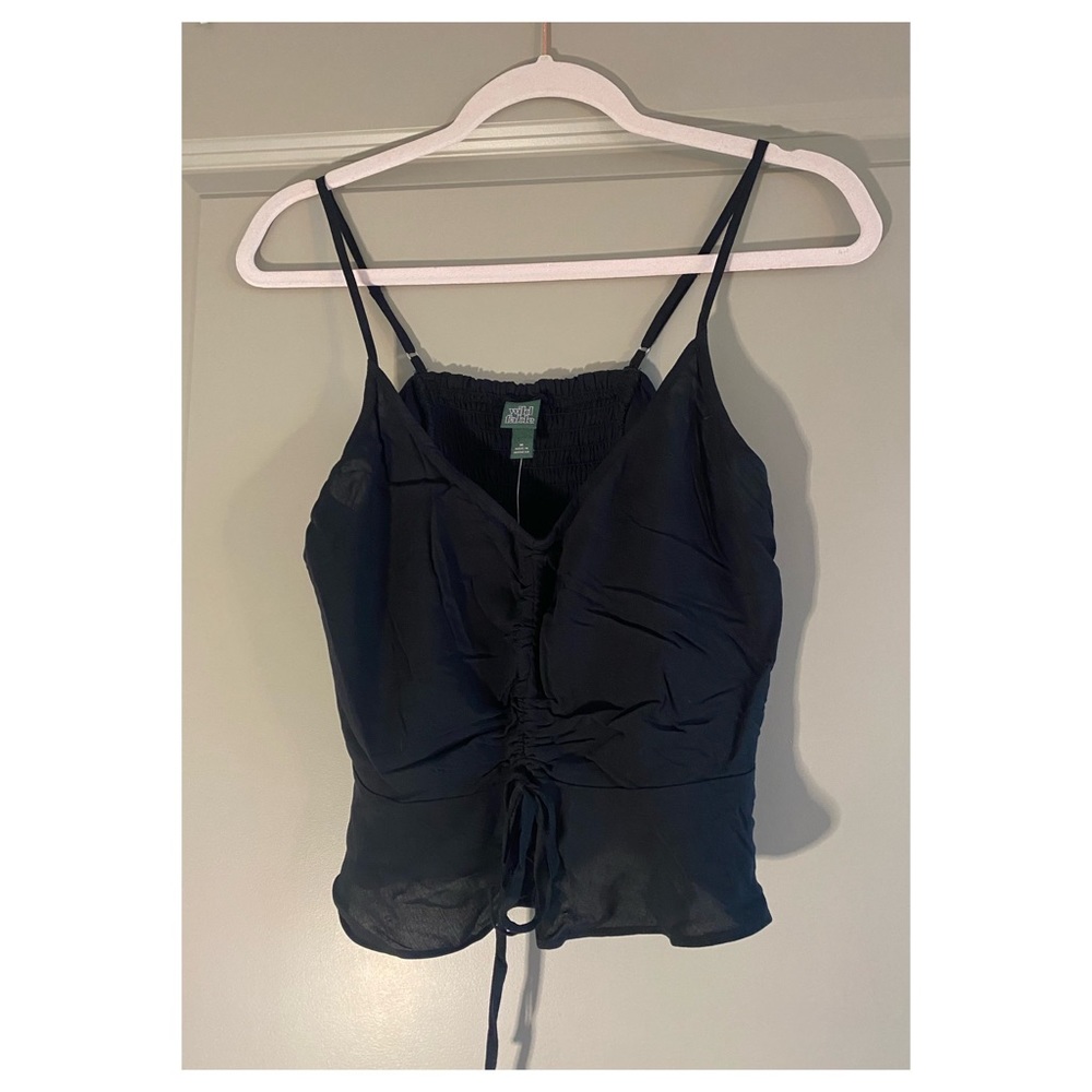 Never worn Black Wild Fable cropped cami blouse